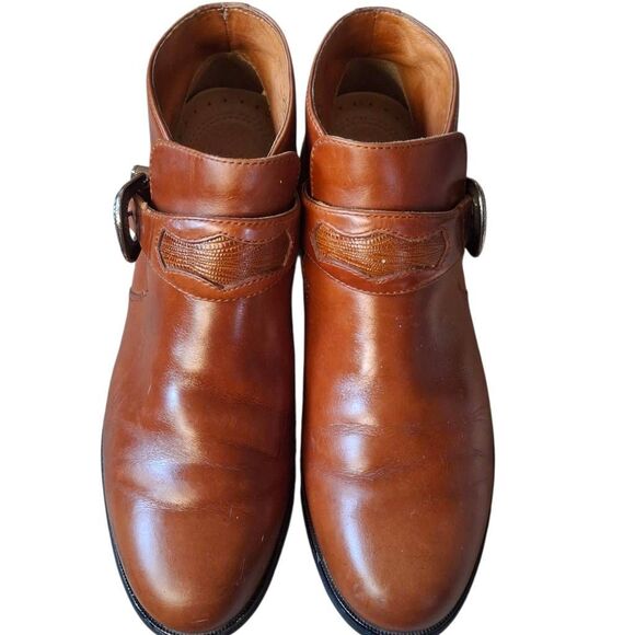 Rich Brown Leather Ariat Ankle Boots – Men’s 8.5, Excellent Condition - Picture 2 of 9